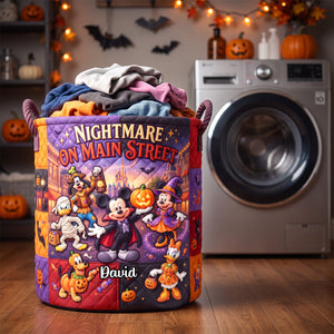 Lovely Nightmare Quilted Laundry Basket - Personalized Halloween Gifts 04tydh050826