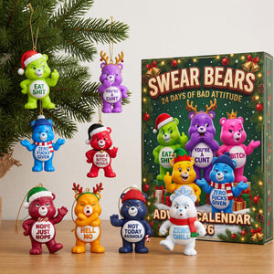 Colorful Naughty Bears Advent Calendar Blind Box - Personalized Christmas Gifts 04natn291026