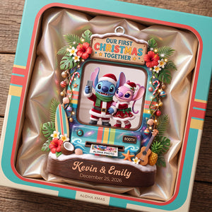 Our First Christmas Together Ornament - Personalized Gifts For Couple 05tota010826