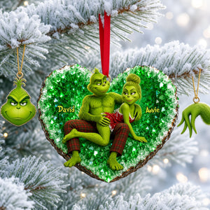 Mischievous Couple Christmas Ornament - Personalized Gifts For Couple 01ohlu120826