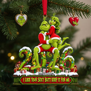 2026 Cheeky Couple Ornament - Personalized Gifts For Couple Christmas Ornament 05OHLU191026