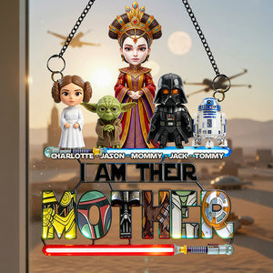 Universe Mom And Kids Layer Suncatcher  - Personalized Gifts For Mother's Day Suncatcher Ornament 01NADT030426