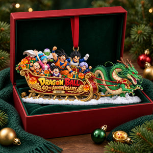 Warriors And Magical Creature Pulling A Christmas Sleigh Acrylic Ornament - Personalized Christmas Gifts 08ohlu091026
