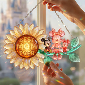 Best Mom Ever Acrylic Suncatcher Ornament  - Personalized Gifts For Mom 03nalu230426