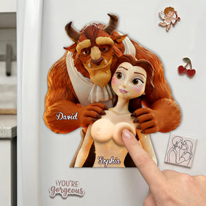 Cheeky Couples Acrylic Fridge Magnet - Personalized Gifts For Couples 02ohlu190626