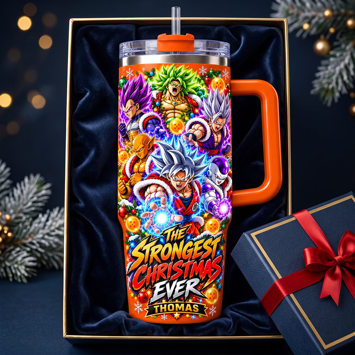 The Strongest Christmas Tumbler With Handle - Personalized Gifts For Christmas 08tydt191026