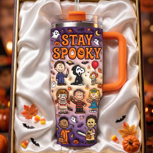 Personalized Spooky Movie Night 40oz Tumbler – Halloween Gifts For Horror Lovers 03qhta310726