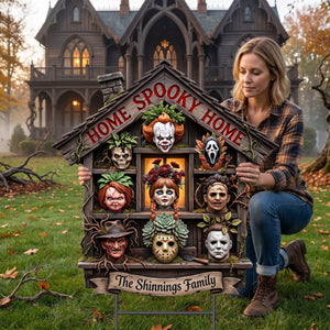 Spooky Home Yard Sign - Personalized Gifts For Halloween 04paqn110826