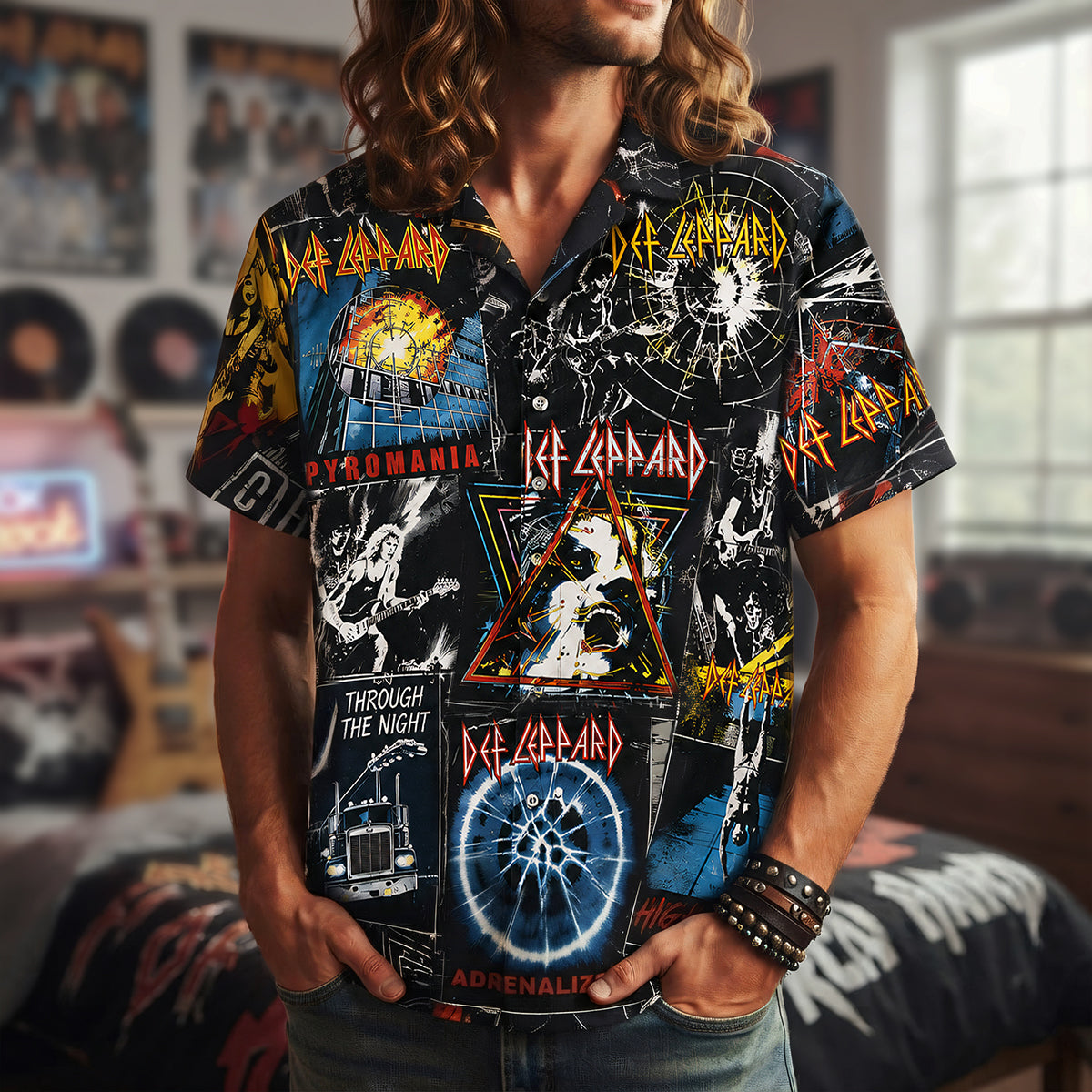 Anthemic Def Leppard Hawaiian Shirt, Personalized Gifts For Rock Fan 02qhta030726