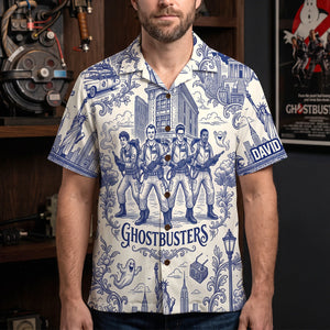 Spooky Toile De Jouy Hawaiian Shirt - Personalized Gifts For Movie Lovers 03pgtn160726