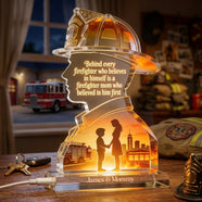 Firefighter Mother Light Box - Personalized Gifts For Moms 03pgta100426