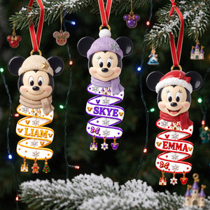 Spiraling Character Acrylic Ornament - Personalized Gift For Christmas 02TYTA051026