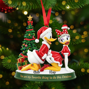 Naughty Claus Couple Christmas Ornament Personalized Gifts 04OHTA160925