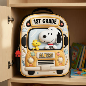 Cute Puppy Backpack - Personalized Gifts For Kids School Bag 03NAQN060726