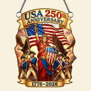 USA 250th Anniversary Suncatcher Ornament – Gifts For Patriots 01paqn060326 - Ornament - GoDuckee