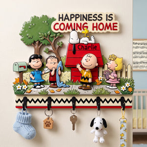 Happy Pups Key Hanger - Personalized Gifts For Family 05tylu150726