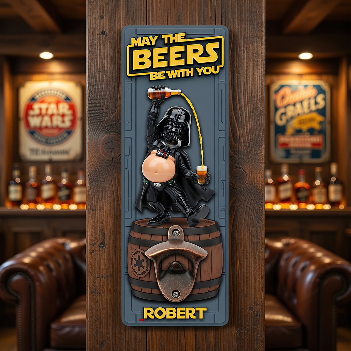 Cosmic Brew Wall Bottle Opener - Personalized Gift For Space Lovers 07TODT290726