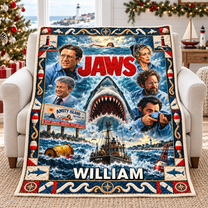 Deep Sea Predator Blanket - Personalized Gifts 06naqn121026