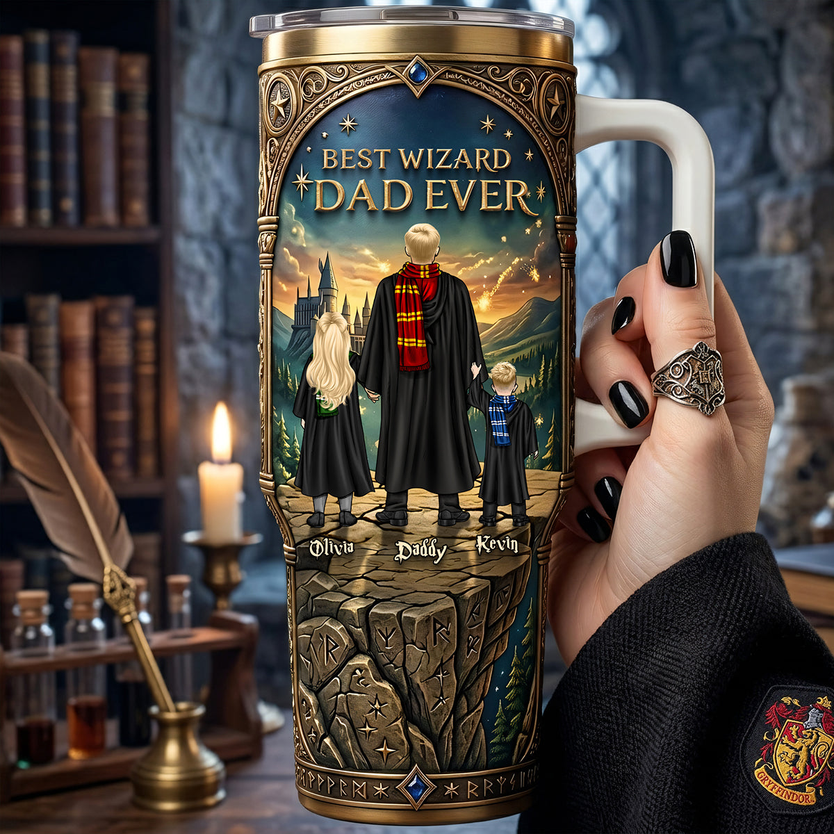 Magical Dad & Kids Adventure Tumbler - Personalized Father's Day Gifts 04NATA160426
