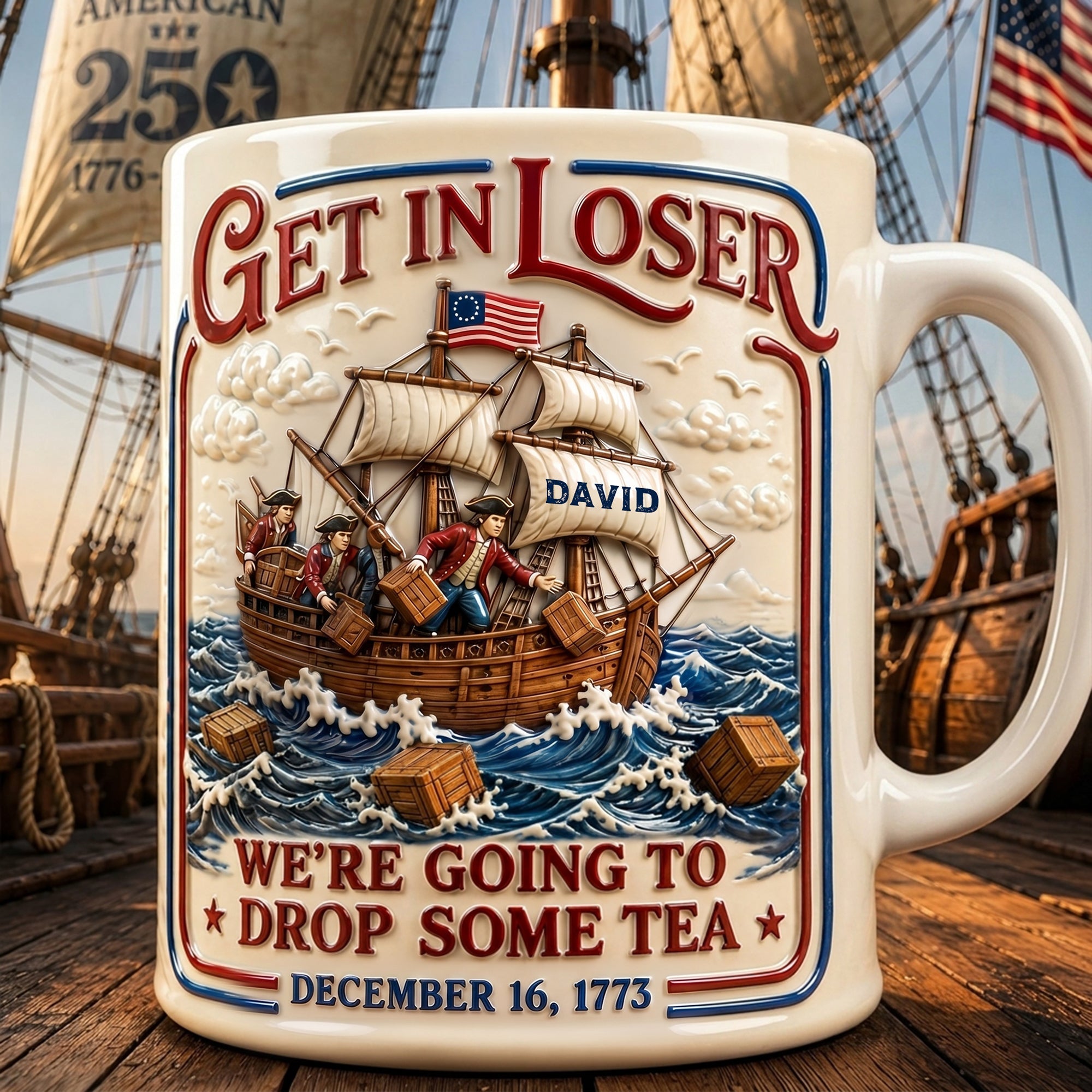 Vintage Tea Ship Coffee Mug - Personalized Gifts For Tea Lovers 03qhlu290526 - Coffee Mug - GoDuckee