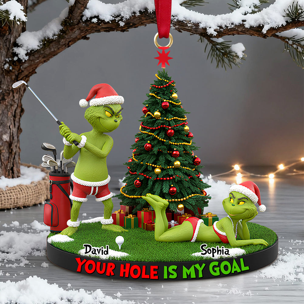 Funny Christmas Ornament For Couple - Personalized Gifts 01HYDT211125