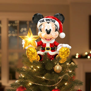 Personalized Gifts For Family Acrylic Christmas Tree Topper 07pgtn141125