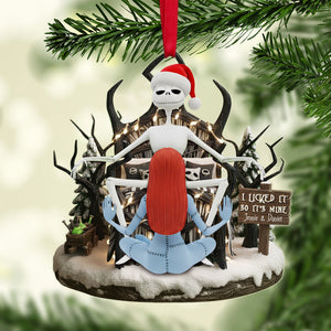 Naughty Skull Couple Ornament - Personalized Christmas Gift 02TGLU230925