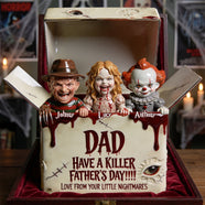 Horror Dad and Kids Acrylic Plaque 149tgdh080626-Homacus