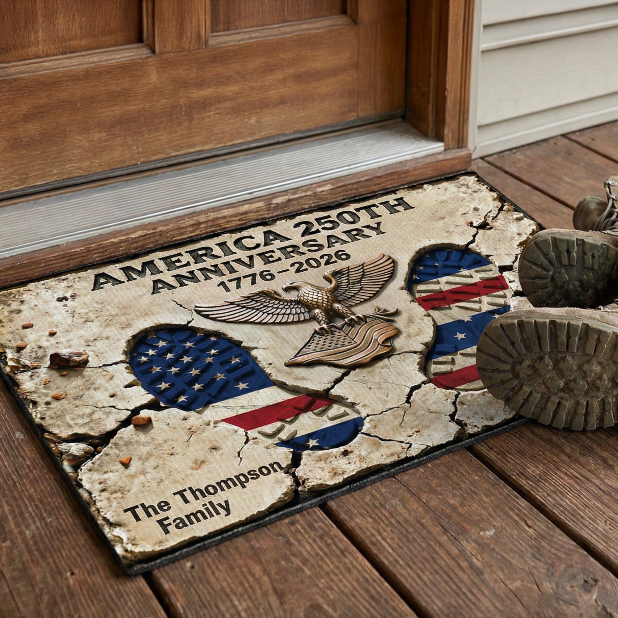 America 250th Anniversary Doormat - Personalized Gifts 05tgqn120226 - Doormat - GoDuckee