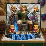 Adventure Dad And Kids Acrylic Plaque - Personalized Gifts For Dads 02tydh230526