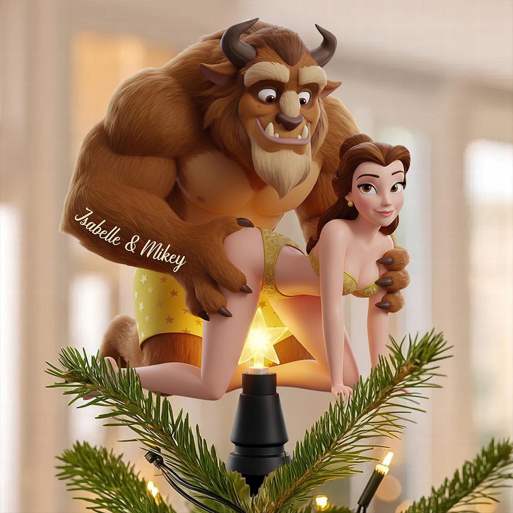 Funny Fairy Tale Tree Topper Personalized Gifts For Couple 03TGDT181125