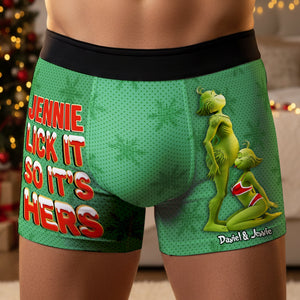 Naughty Couple Boxers, Personalized Christmas Gifts For Him 06ohlu171025