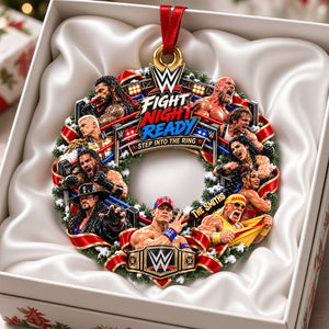 Step Into The Ring Ornament - Personalized Gifts For Fighting Show Lovers 02QHDH290926