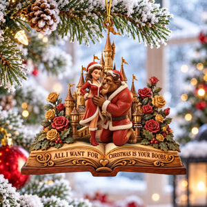 Playful Couple Romance Ornament - Personalized Christmas Gifts 03ohqn100926