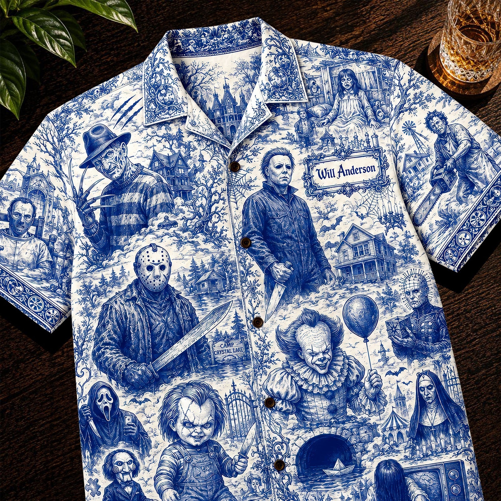 Retro Horror Hawaiian Shirt Personalized Gifts For Horror Lovers 01HUQN220626