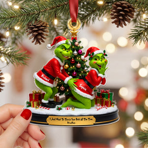 Playful Touch Couple Ornament - Personalized Gift For Couples 02NAQN010826