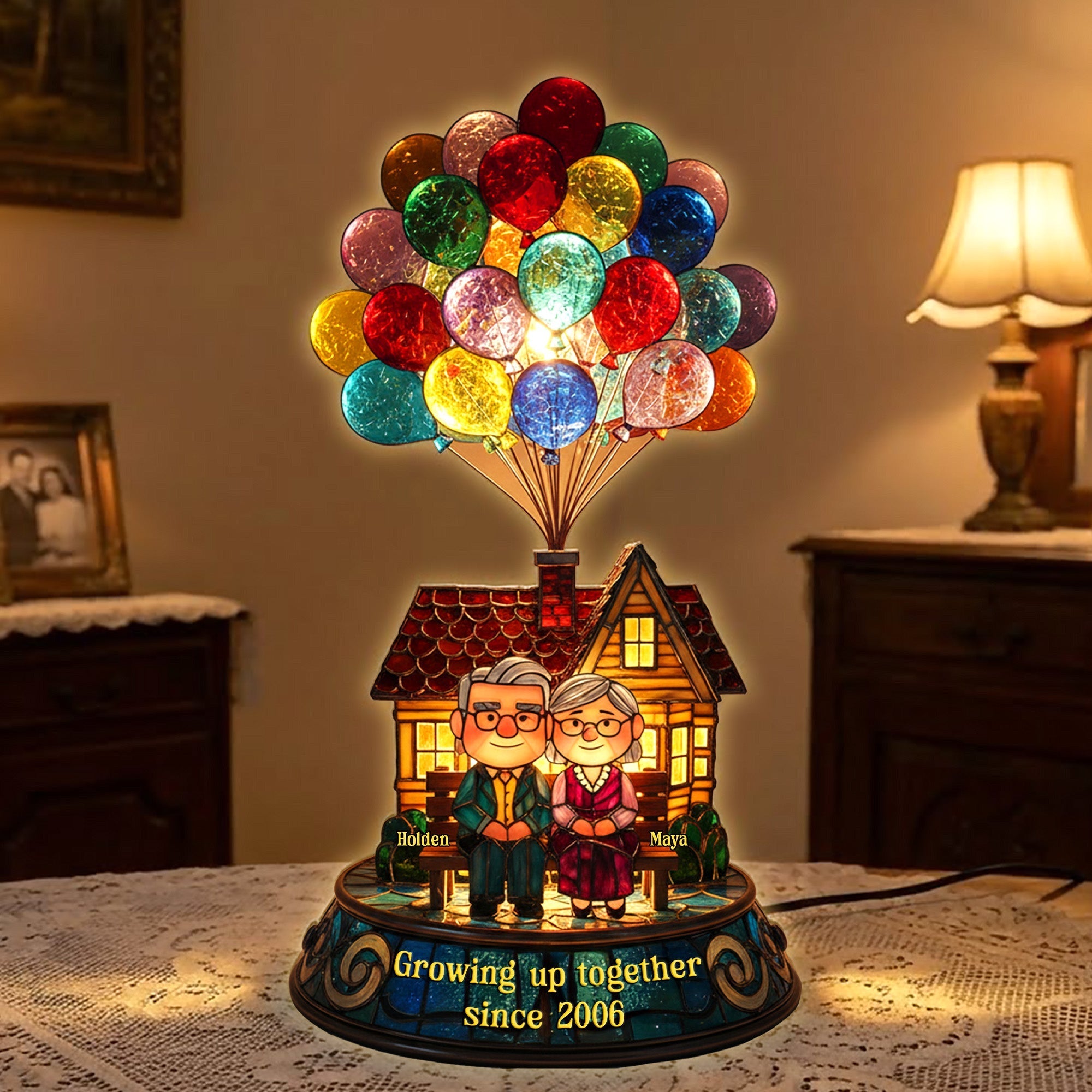 Growing Old Together Couple Light Box - Personalized Gift For Couples 05HYMG281125