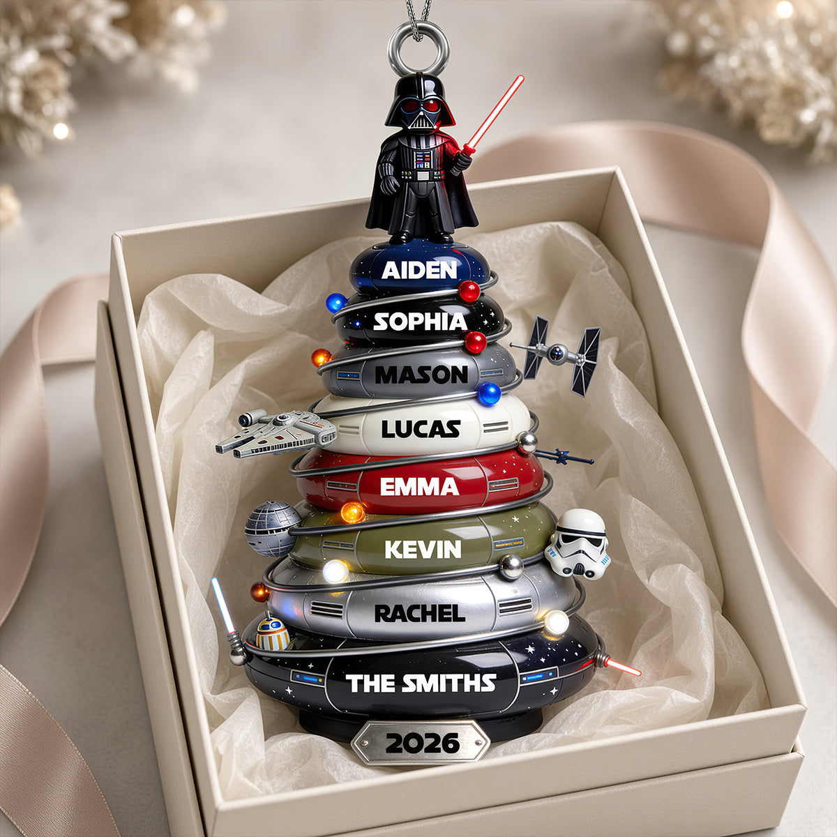 Epic Space Tree Acrylic Ornament - Personalized Gift For Christmas 03TODT220926