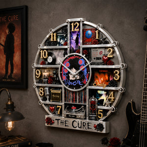 The Cure Hanging Wall Clock - Personalized Gifts For Music Lovers 01qhdh160726