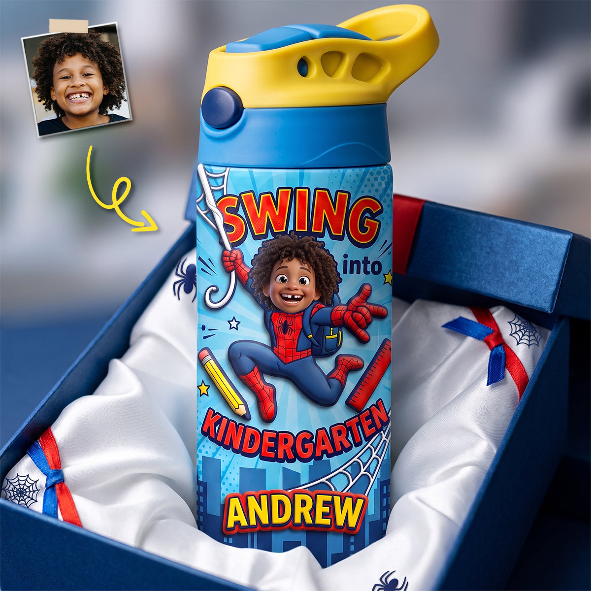 Swing Into School Tumbler - Personalized Gifts For Kid 12oz Colorful Kid Tumbler 01HUDH280726