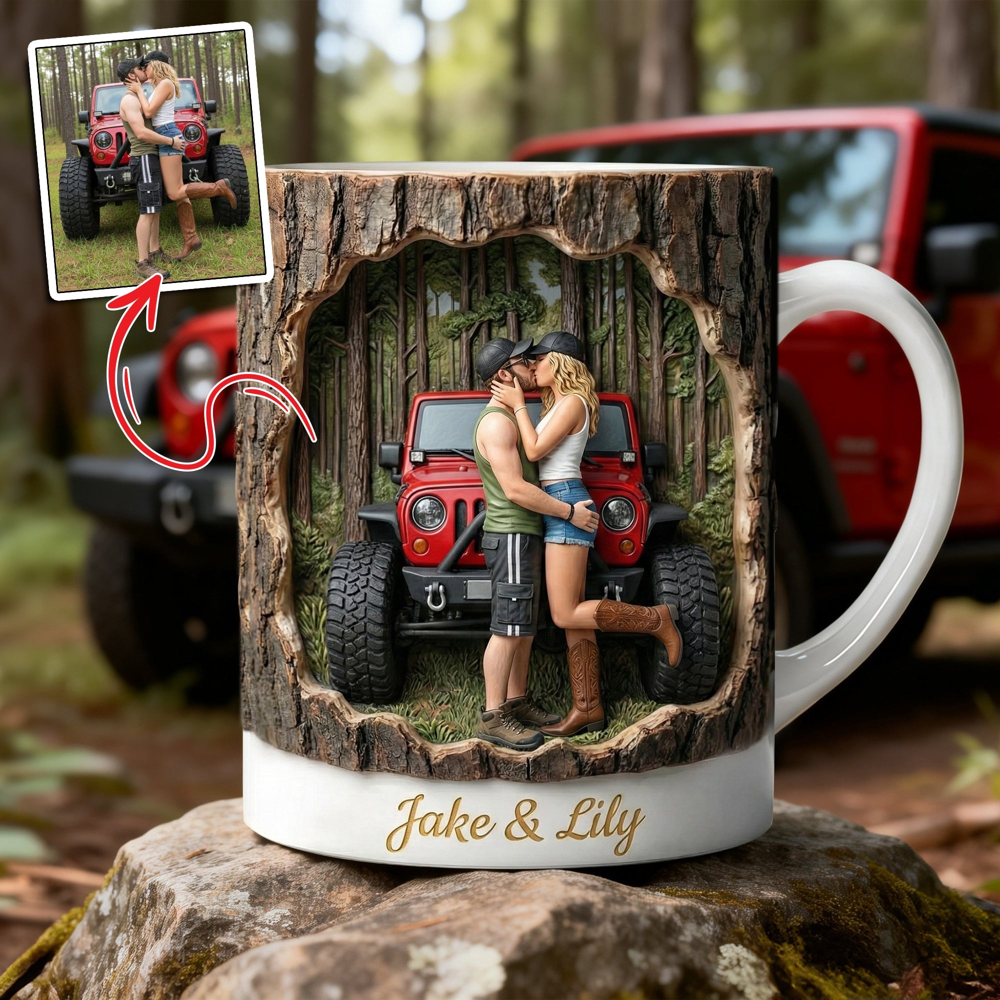 Off-Road Adventure Coffee Mug - Custom Photo Gift For Off-road Lovers 02HULU311225