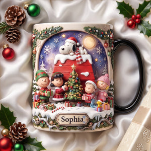 Cozy Christmas Pup Magic Mug - Personalized Christmas Gifts 03tydh010826