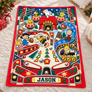 Retro Friends Pinball Adventure Blanket - Personalized Christmas Gifts 06haqn191026
