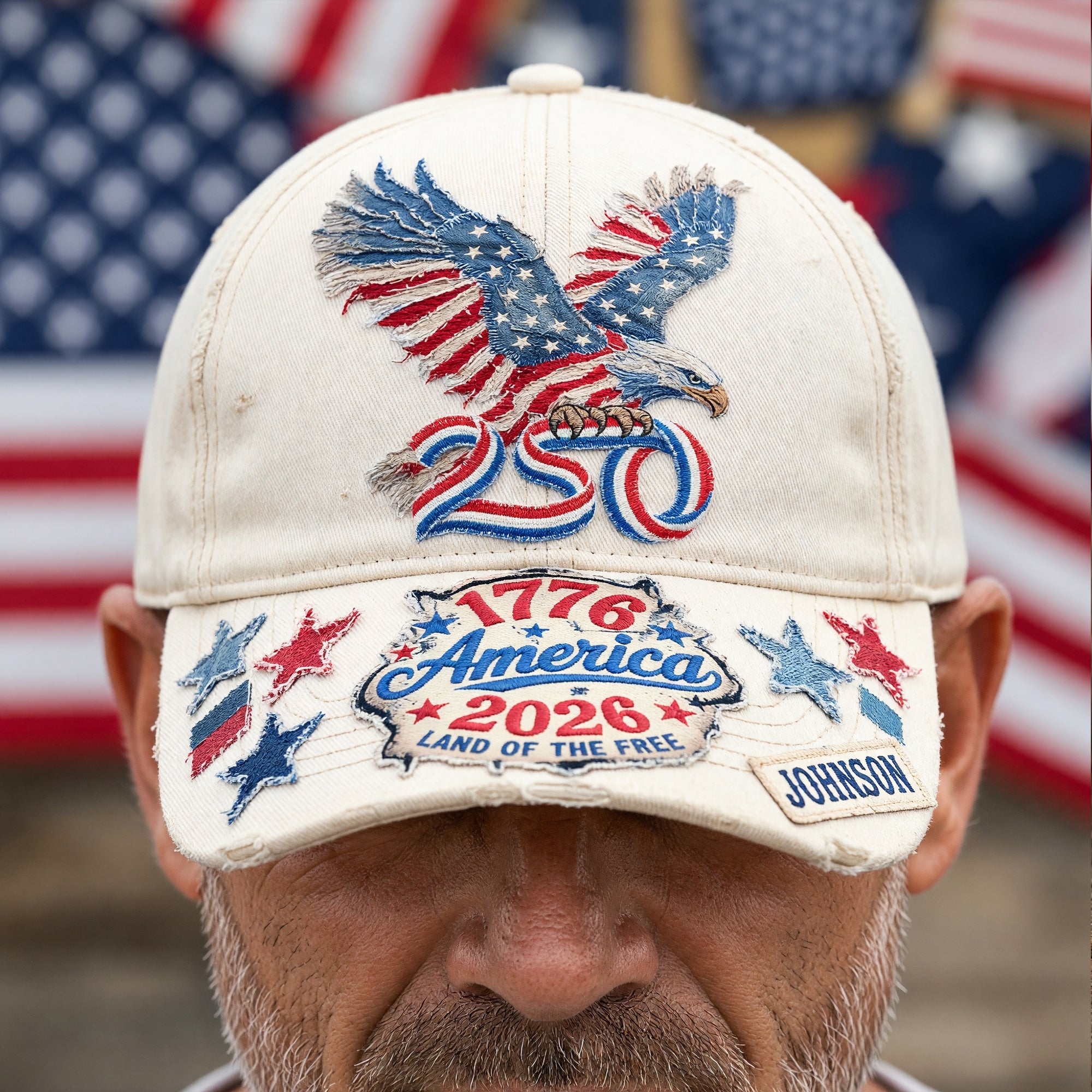 Vintage American Eagle Proud Classic Cap - Personalized Gifts For Patriots 02QHQN030626 - Caps - GoDuckee