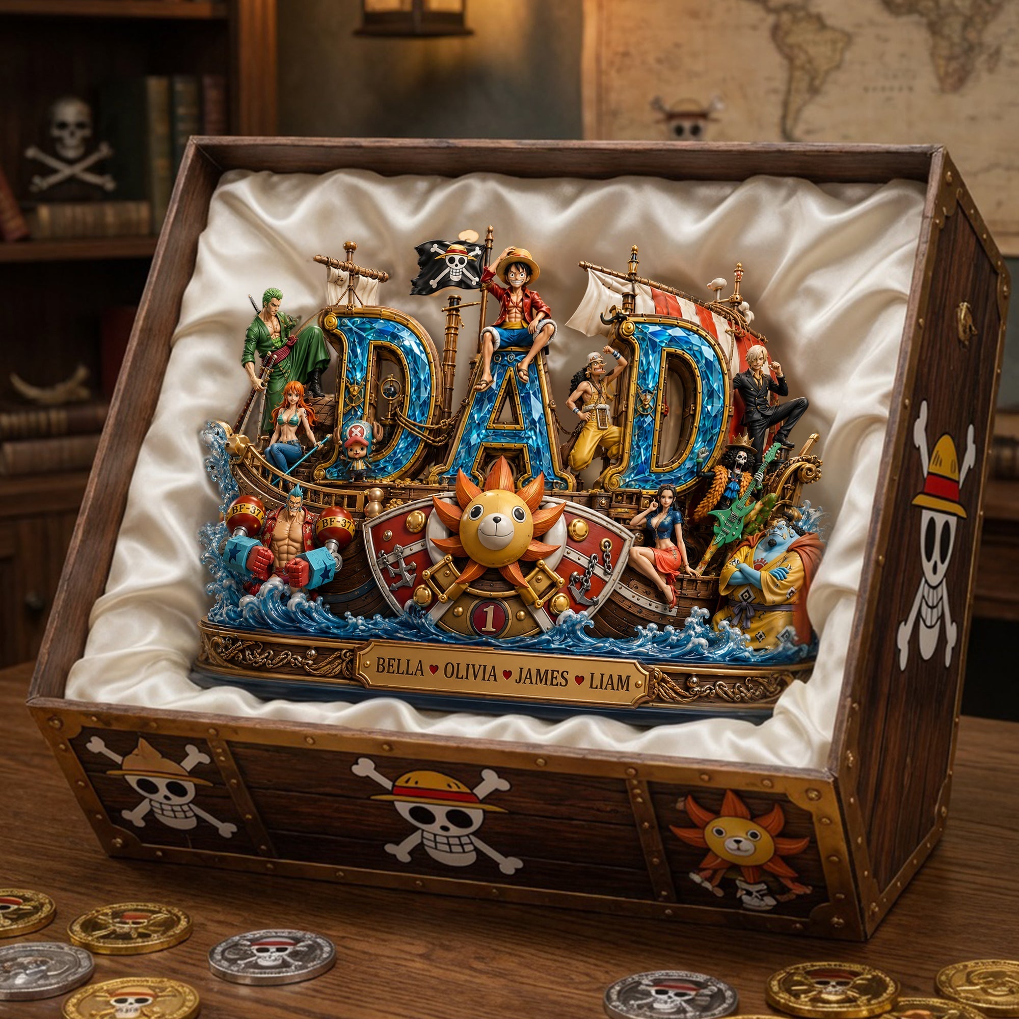 Anime Adventure Acrylic Plaque - Personalized Gifts For Dad 05tolu080526