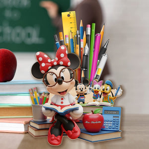 Cute Teacher Pen Holder - Personalized Gifts For Teachers 03pamg050825