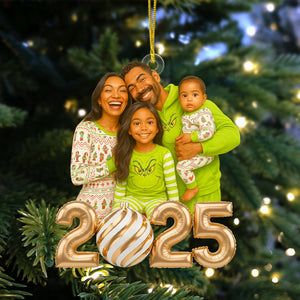 Custom Caricature Photo Personalized Gifts For Family Christmas Ornament 03pgtn130825-Homacus
