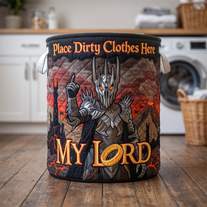 Dark Fantasy Quilted Laundry Basket - Personalized Gifts 03hudh090726