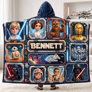 Space Adventure Squad Hood Blanket - Personalized Gift For Fantasy Lovers 02PATA261026