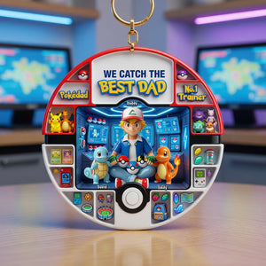 Pocket Creature Acrylic Keychain - Personalized Gifts For Dad 03QHQN150526